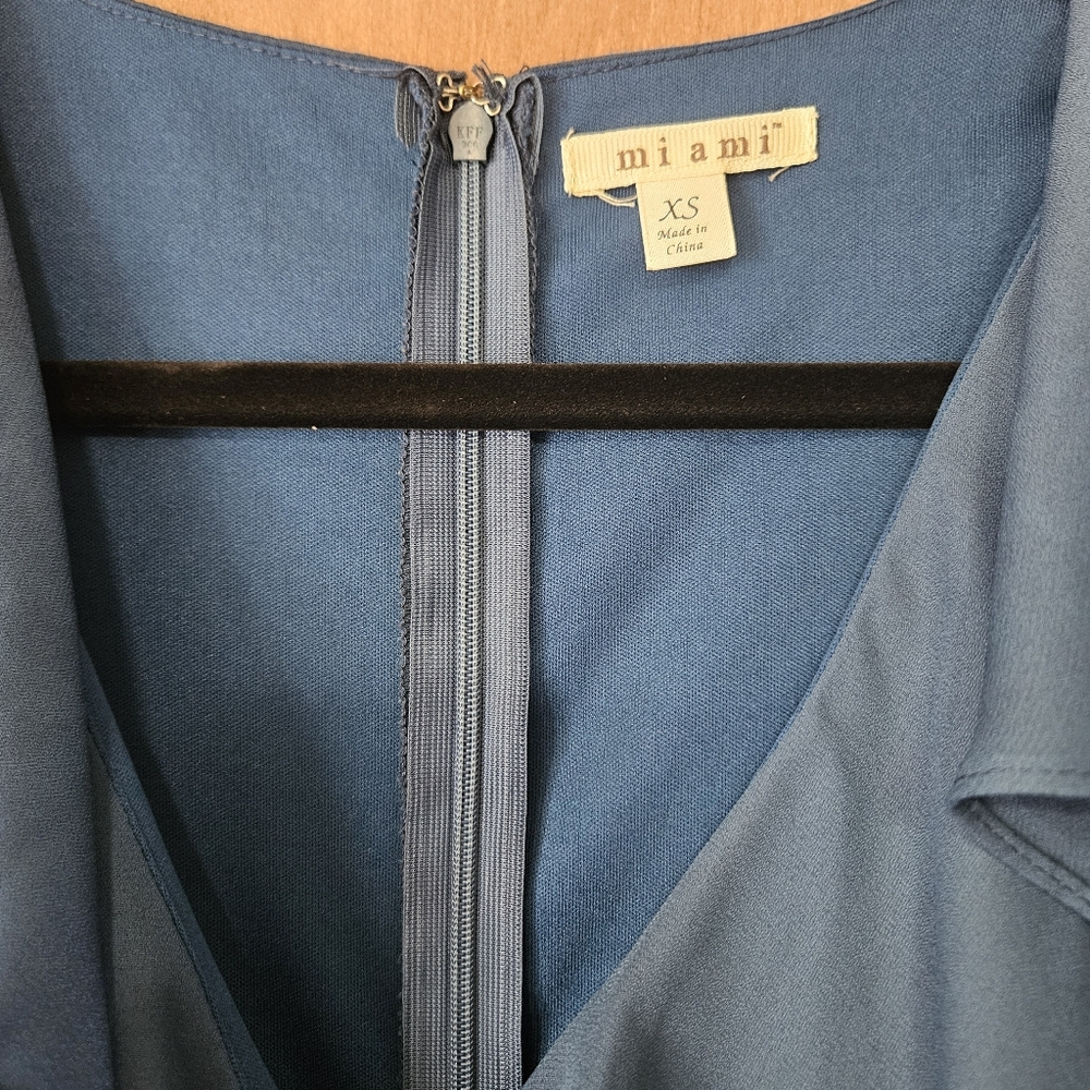 Blue Ruffle Dress - Picture 3 of 4